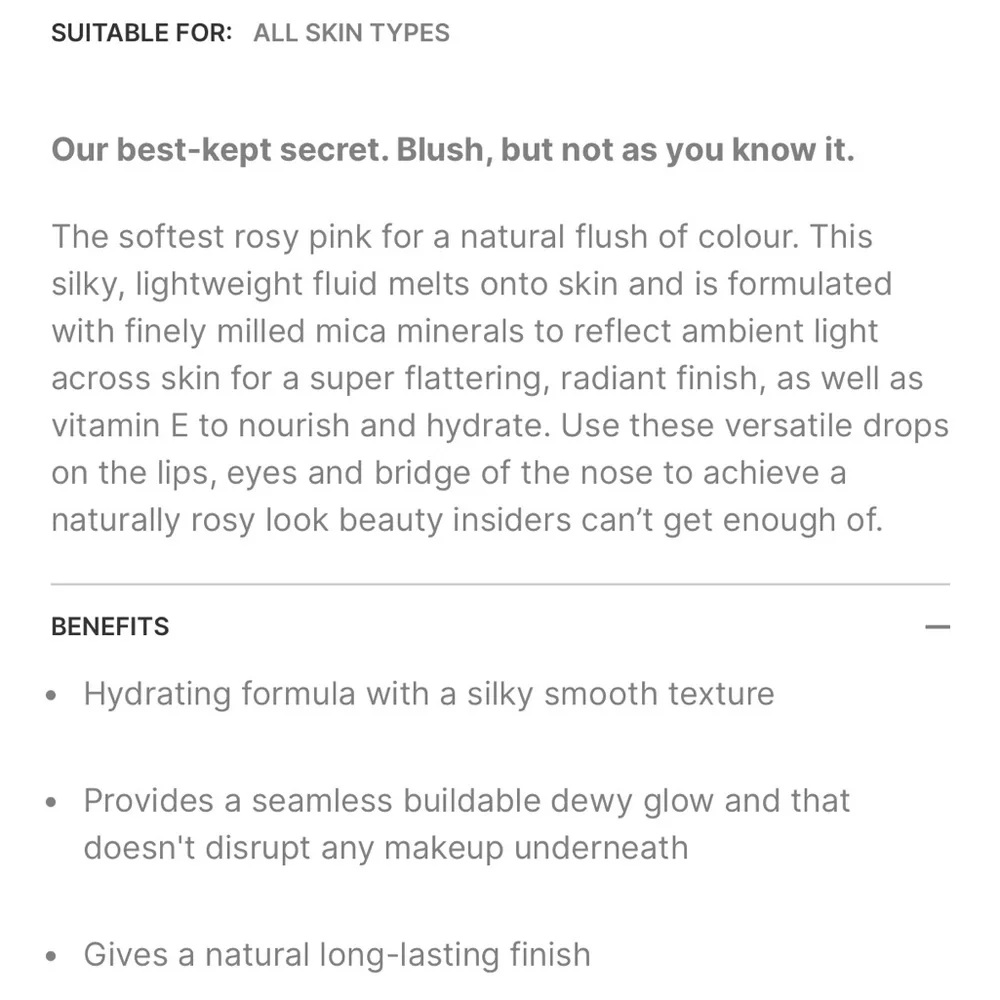 2/$50 🌈 NIB Full Size Rodial Blush Drops - Frosted Pink